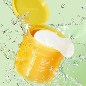 APRILSKIN Calendula PHA Toner Pad pore refinement after cleansing.