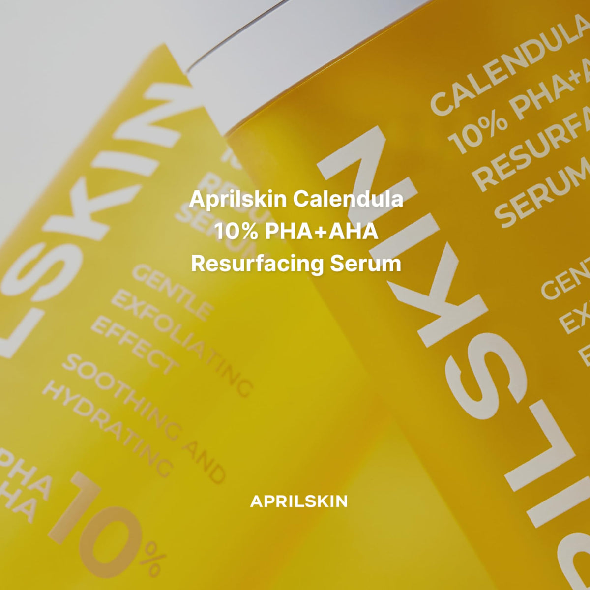 APRILSKIN Calendula10% PHA+AHA serum dropper enabling precise application.