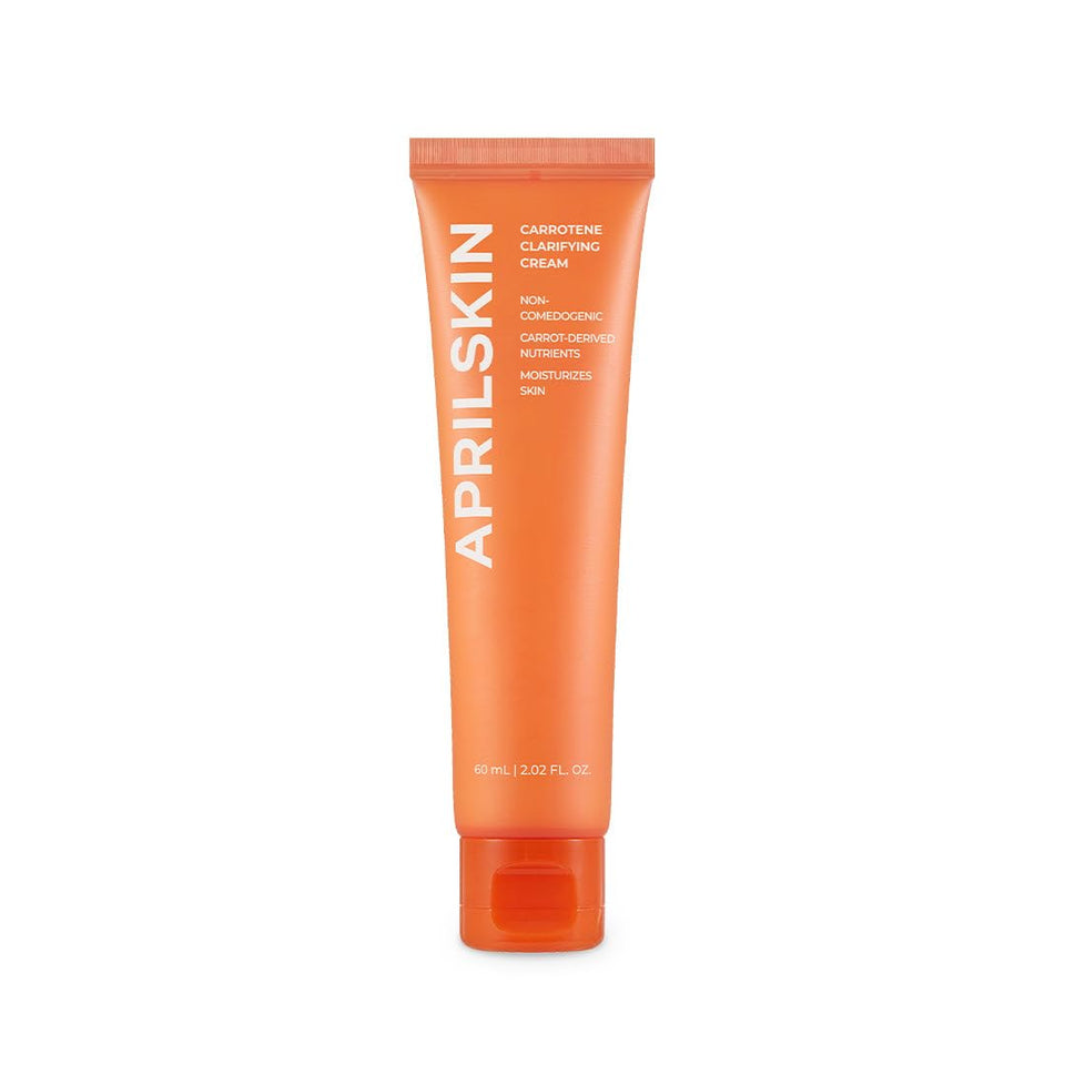 APRILSKIN Carrotene Clarifying Cream bottle for daily hydration on oily, sensitive skin.