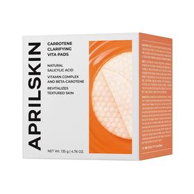 APRILSKIN Carrotene Clarifying Pads 60 pads pack ready for daily use.
