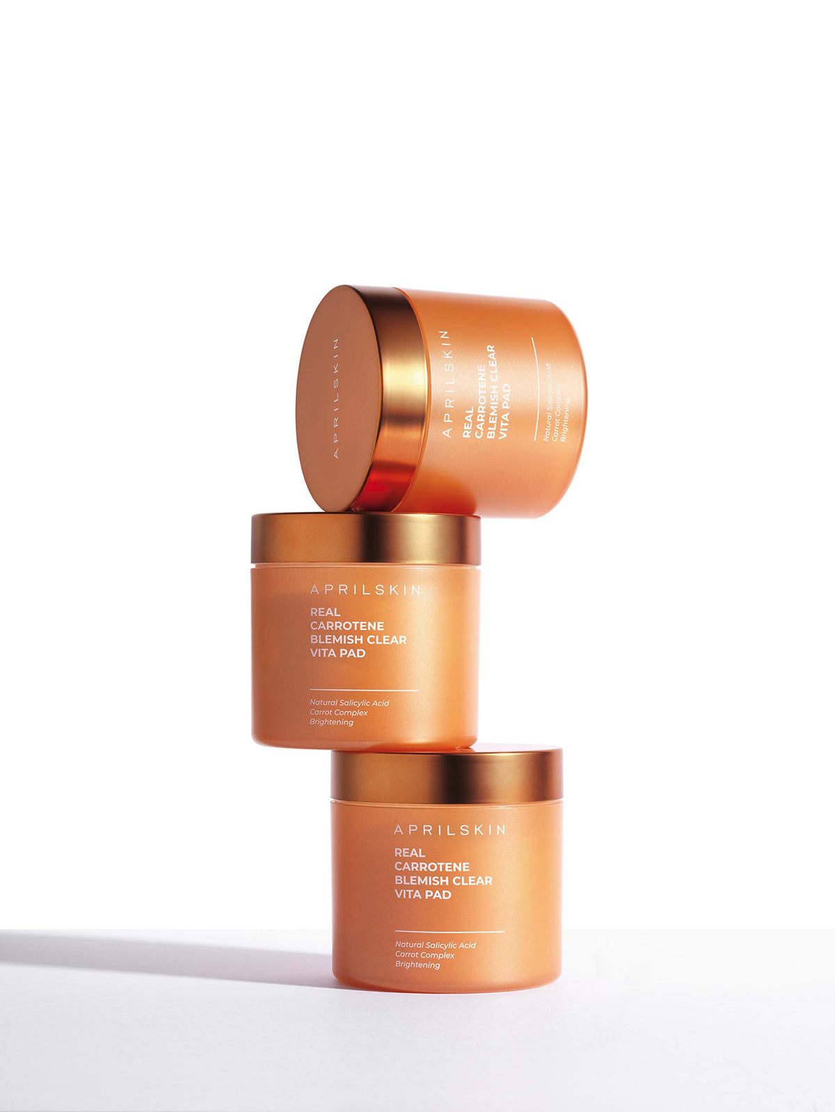 APRILSKIN Carrotene Clarifying Pads Vita 12 complex for radiance.