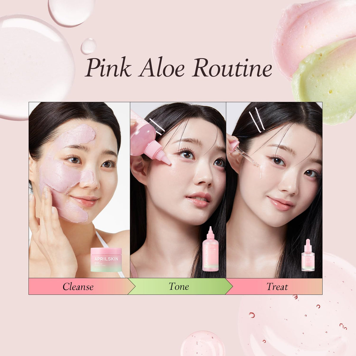 APRILSKIN Pink Aloe Mucin Serum skin finish highlighting softness and tone