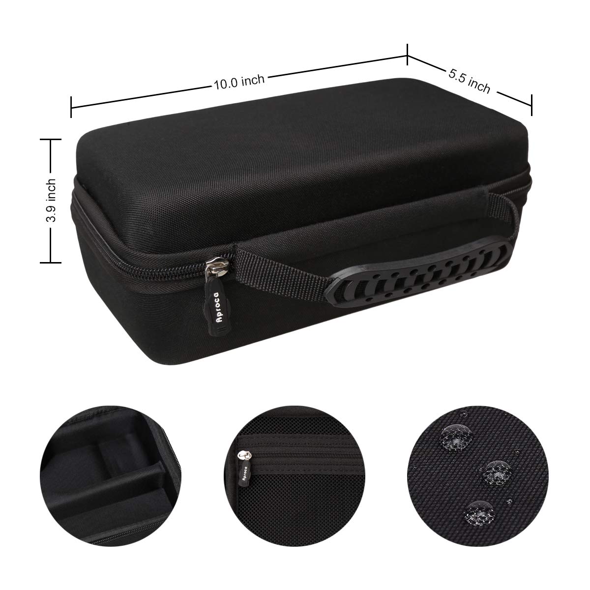 Aproca empty case for demonstration purposes only, ideal for storage planning.