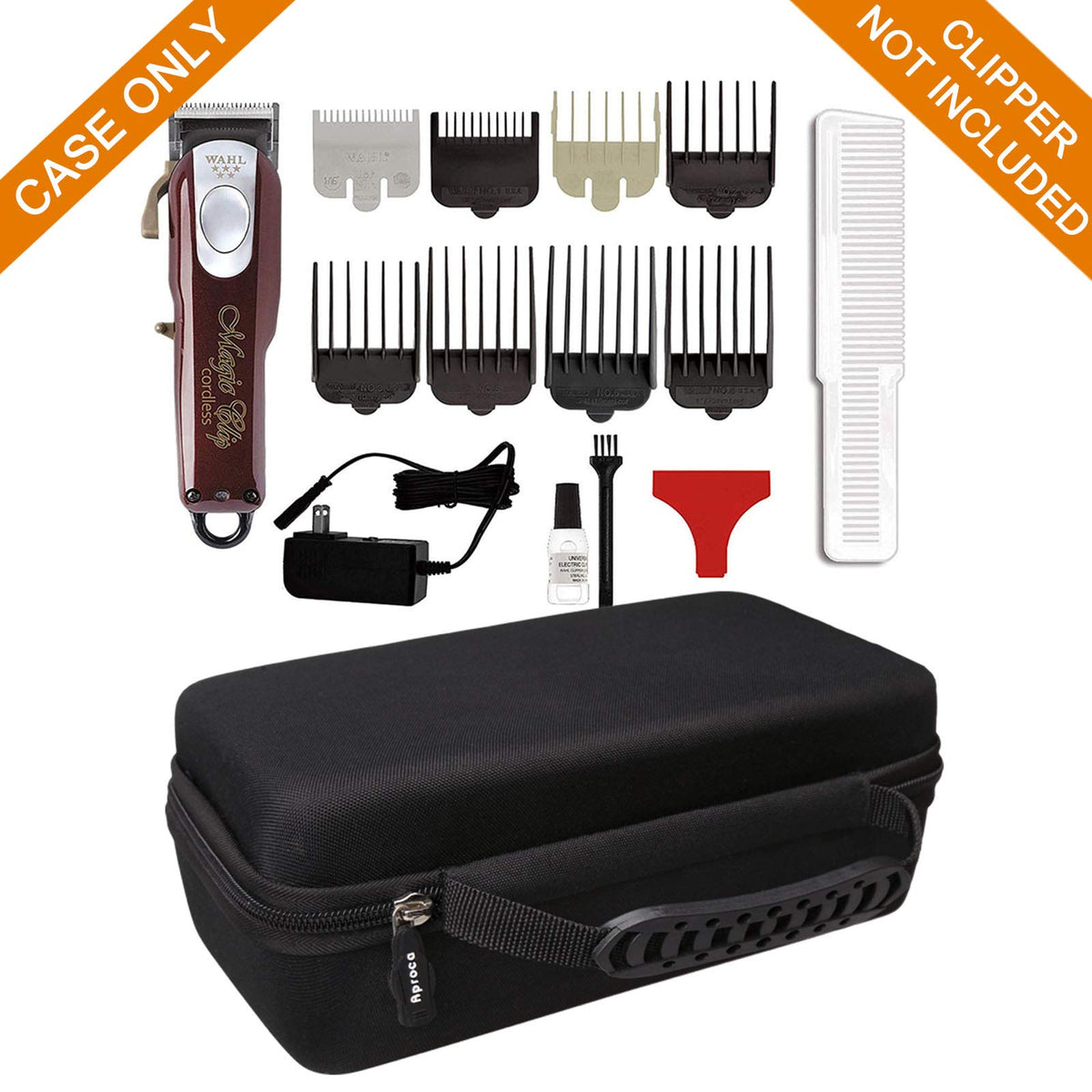 Aproca case travel-ready design protects clippers during outdoor use.