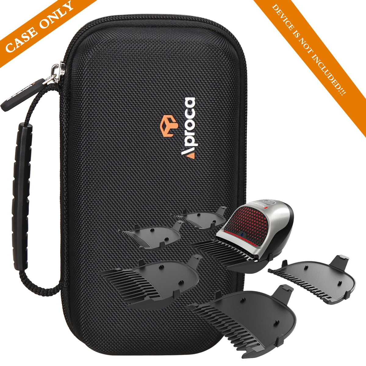 Comfortable carry handle makes portable grooming kits easy to transport.