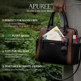 APUREE Cuticle Oil Pen leak-proof cap for on-the-go use.