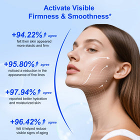 APUUFYQC Hyaluronic Acid Powder scoop measuring hydration boost for skincare