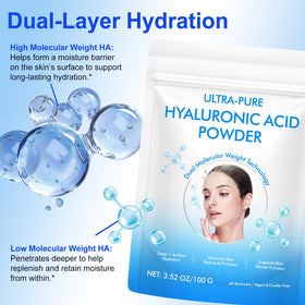 APUUFYQC Hyaluronic Acid Powder DIY serum application on skin