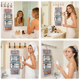 Apxouans spacious interior fits skincare, makeup, and daily essentials.