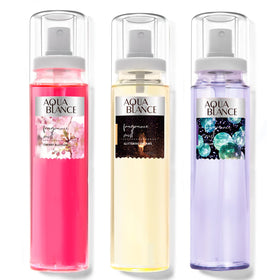Aqua Blance body spray bottle front view for a fresh daily fragrance