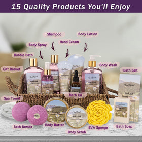 Aqua Elegante Bath Spa Gift Set packaging image shows ready-to-gift presentation.