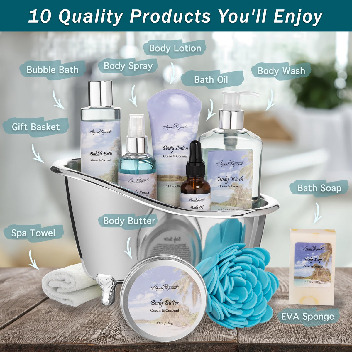 Aqua Elegante body wash and bubble bath for creamy lather