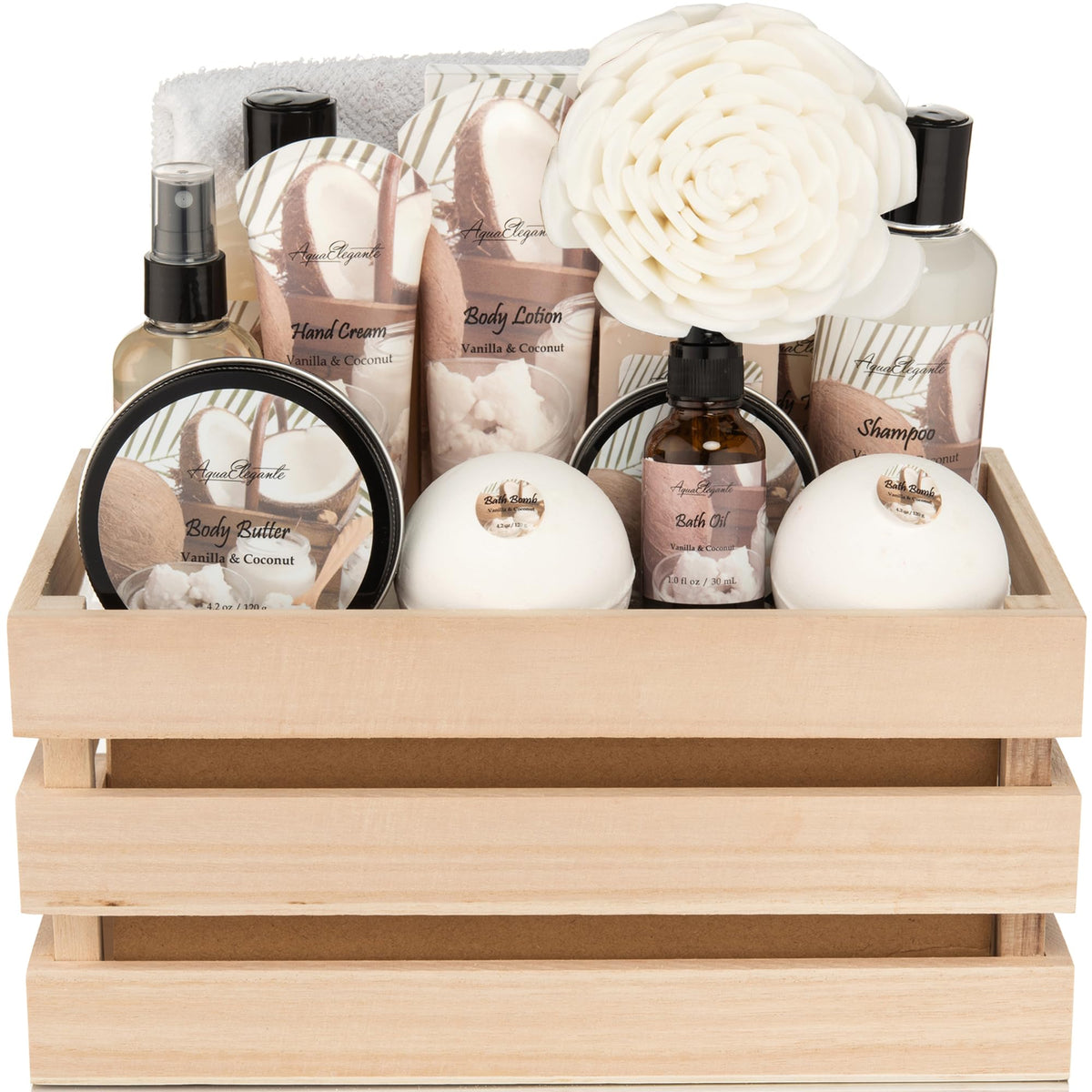 Aqua Elegante full spa gift set cover; gift-ready packaging for pampering moments