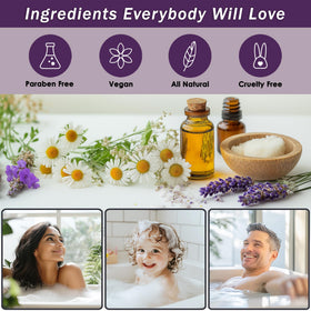 Aqua Elegante luxury bath towel and bath puff for pampering.