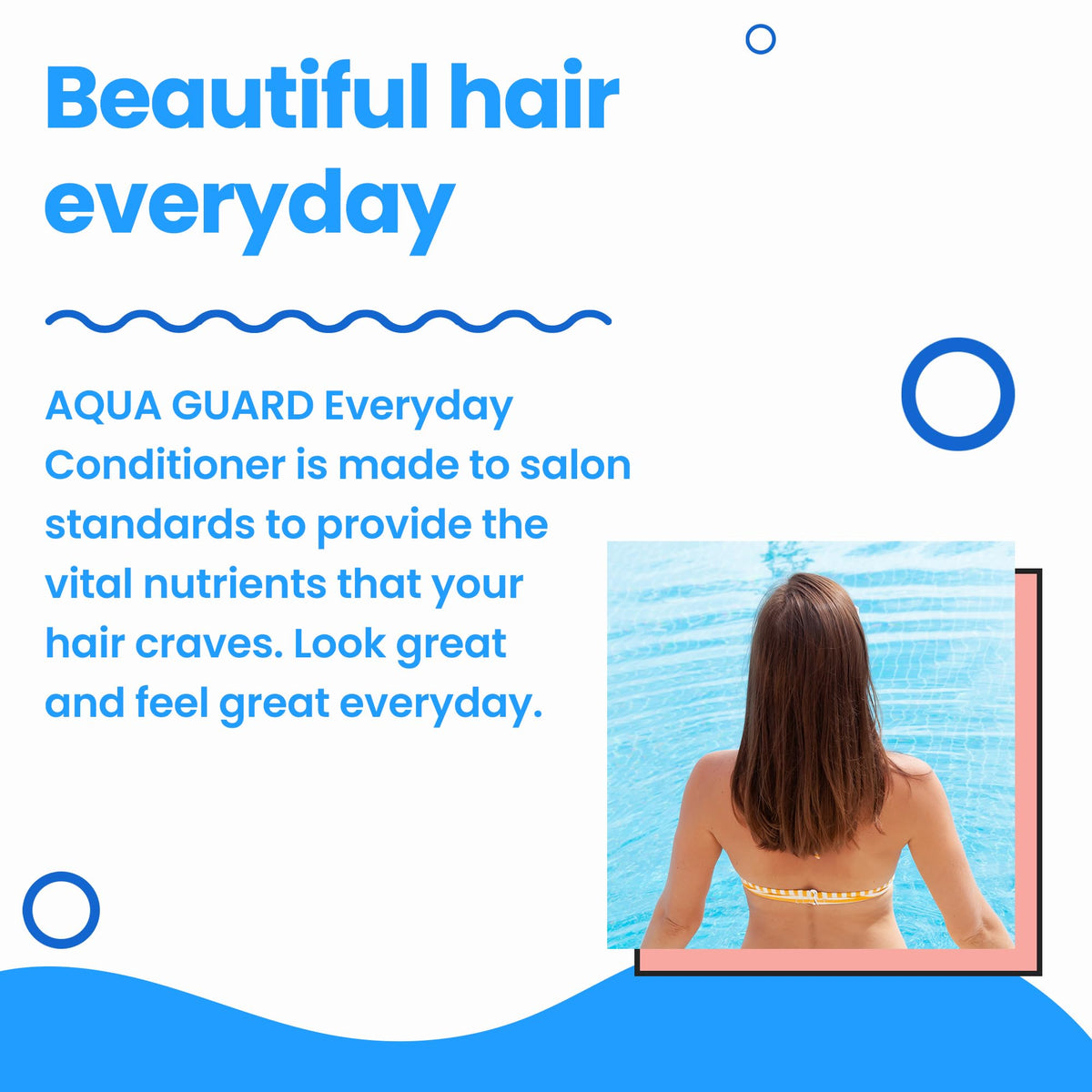 AQUA GUARD Everyday Conditioner label close-up highlighting paraben-free vegan formula