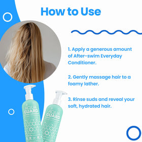 AQUA GUARD Everyday Conditioner 2-pack packaging emphasizing value for swimmers