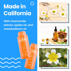 Aqua Guard Pre-Swim Hair Defense bottle to pair with clarifying shampoo.