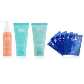 Aqua Guard Pre-Swim Hair Defense packet protecting hair before swimming.