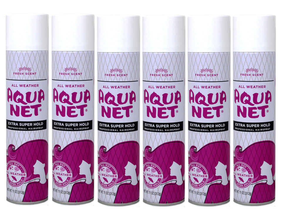 Aqua Net Professional Hair Spray Extra Super Hold 11oz bottle for all-day hold
