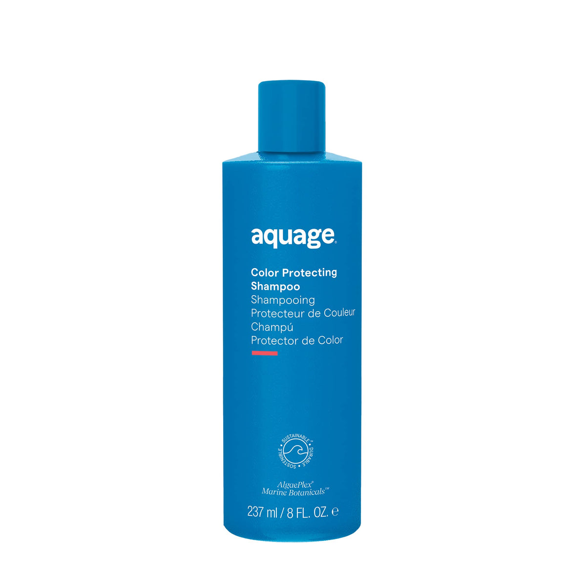 Aquage Color Protecting Shampoo bottle front, highlighting color-safe cleansing and gentle care after color services.
