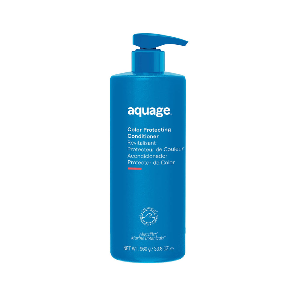 Aquage Color Protecting Conditioner bottle front helps maintain color and shine.