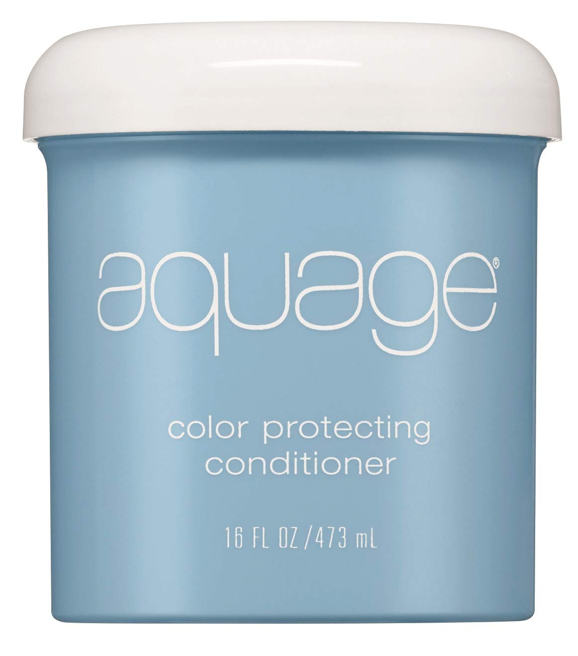 Aquage Color Protecting Conditioner bottle, showcasing color protection and detangling benefits.