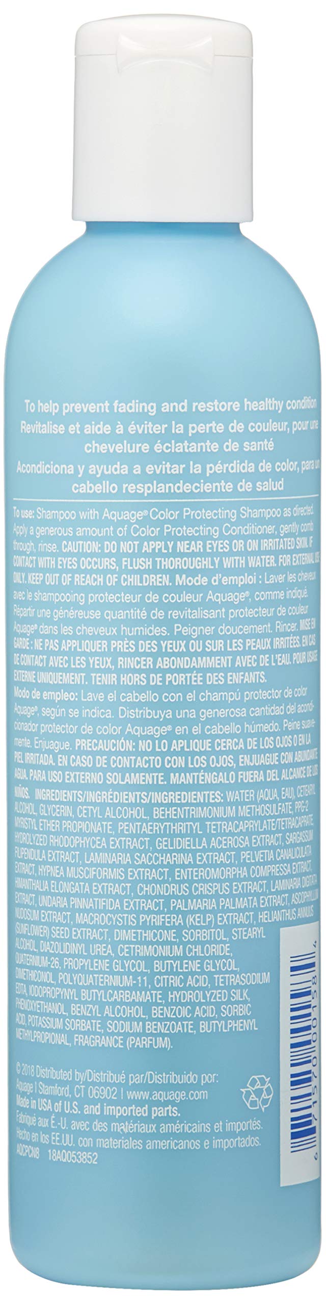 Aquage Color Protecting Conditioner on hair after use for shine and manageability.