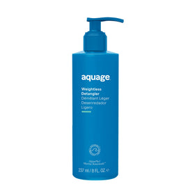 Aquage Weightless Detangler bottle illustrates lightweight hydration for fine hair.