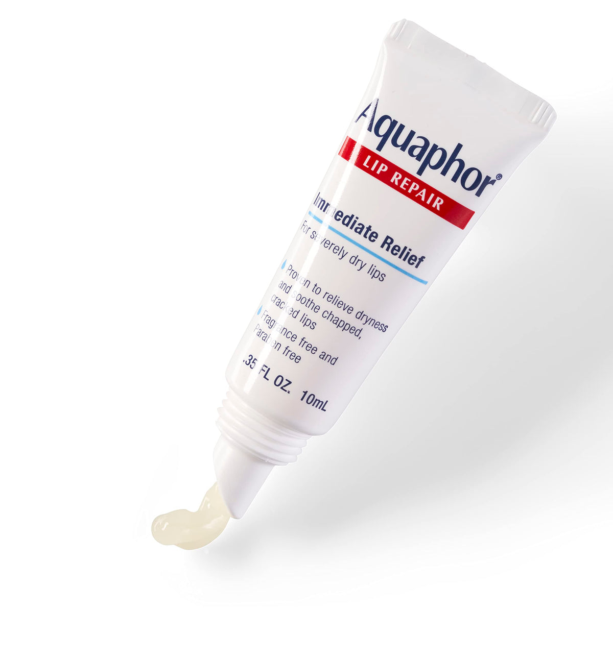 Close-up of the moisturizing texture of Aquaphor Lip Repair