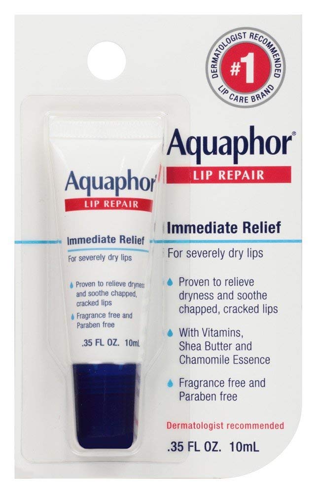 Aquaphor Lip Repair six-pack tubes soothe dry, chapped lips