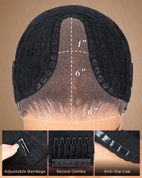 Arabella 210 density hand woven wig for fuller, natural volume.