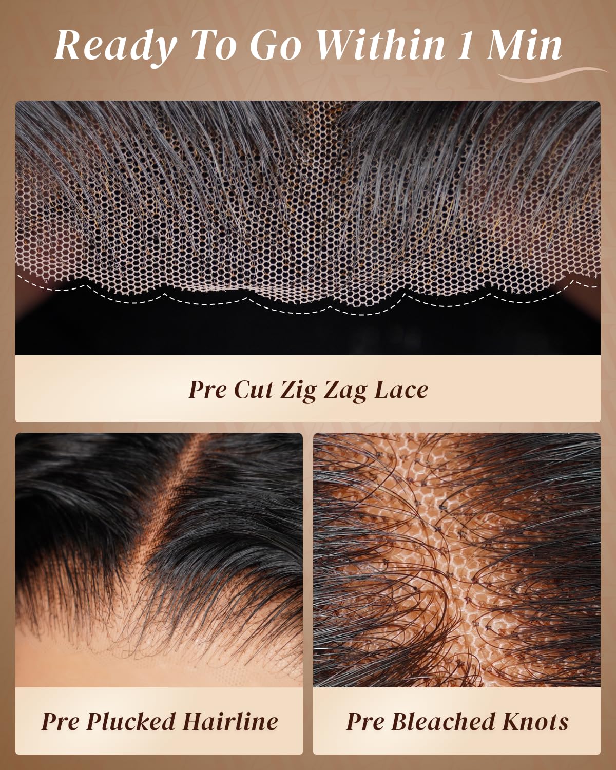 Arabella 5x6 glueless bob wig with pre-cut lace for seamless fit.