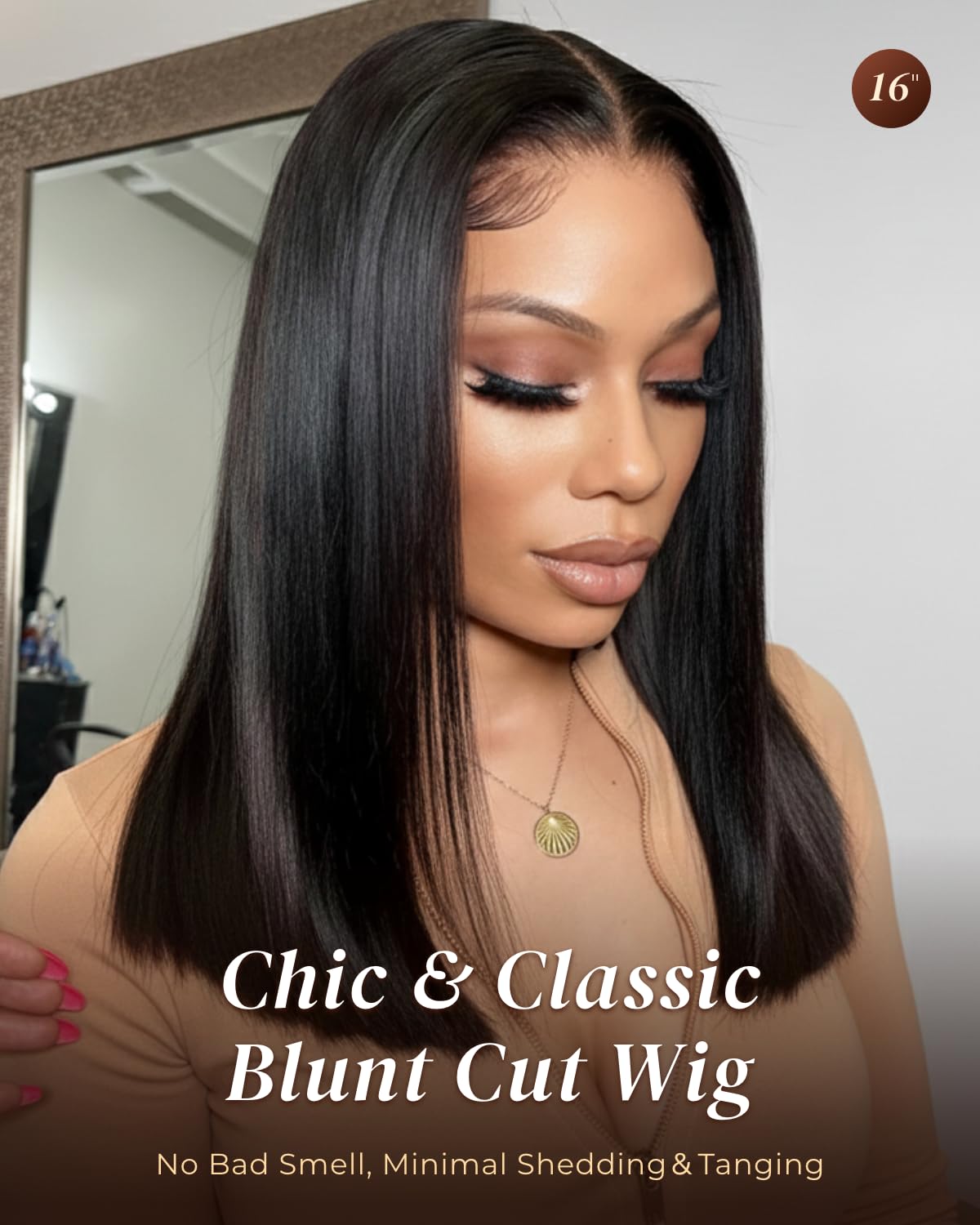 Arabella Hair 230% Density Wig—full volume from roots to ends.