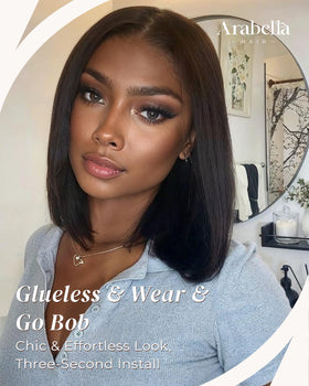 Arabella pre-cut 6x6 lace edge ready-to-wear wig.