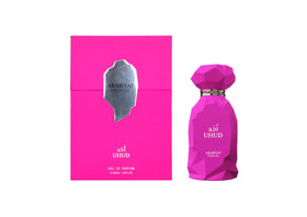 ARABIYAT PRESTIGE UHUD bottle in magenta, a premium look for confident everyday wear.