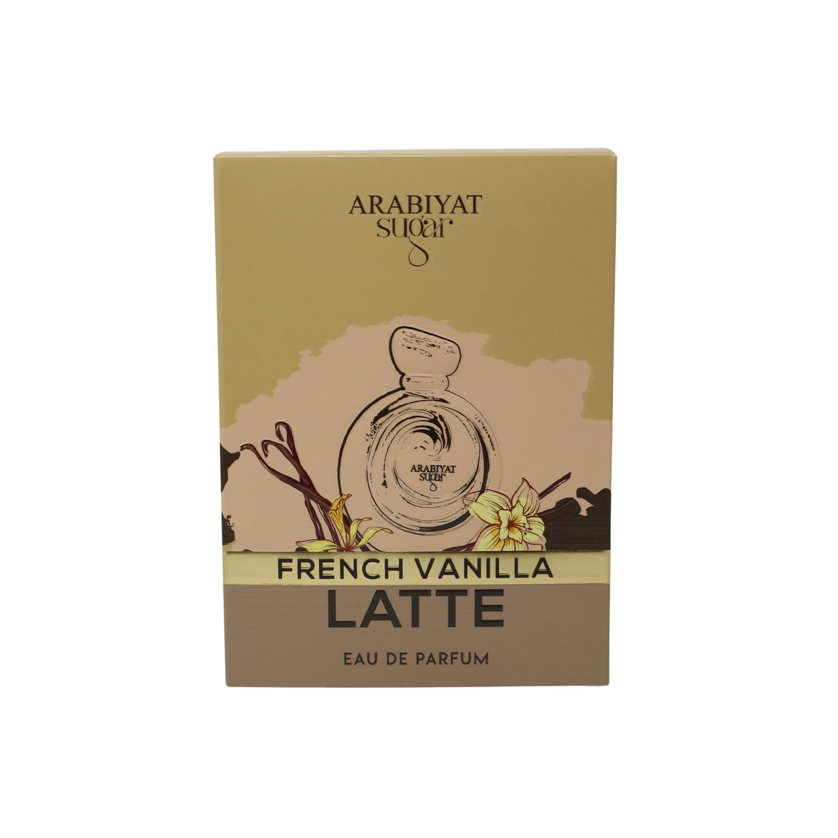 Arabiyat Sugar French Vanilla Latte EDP on skin, creamy vanilla warmth that lingers.