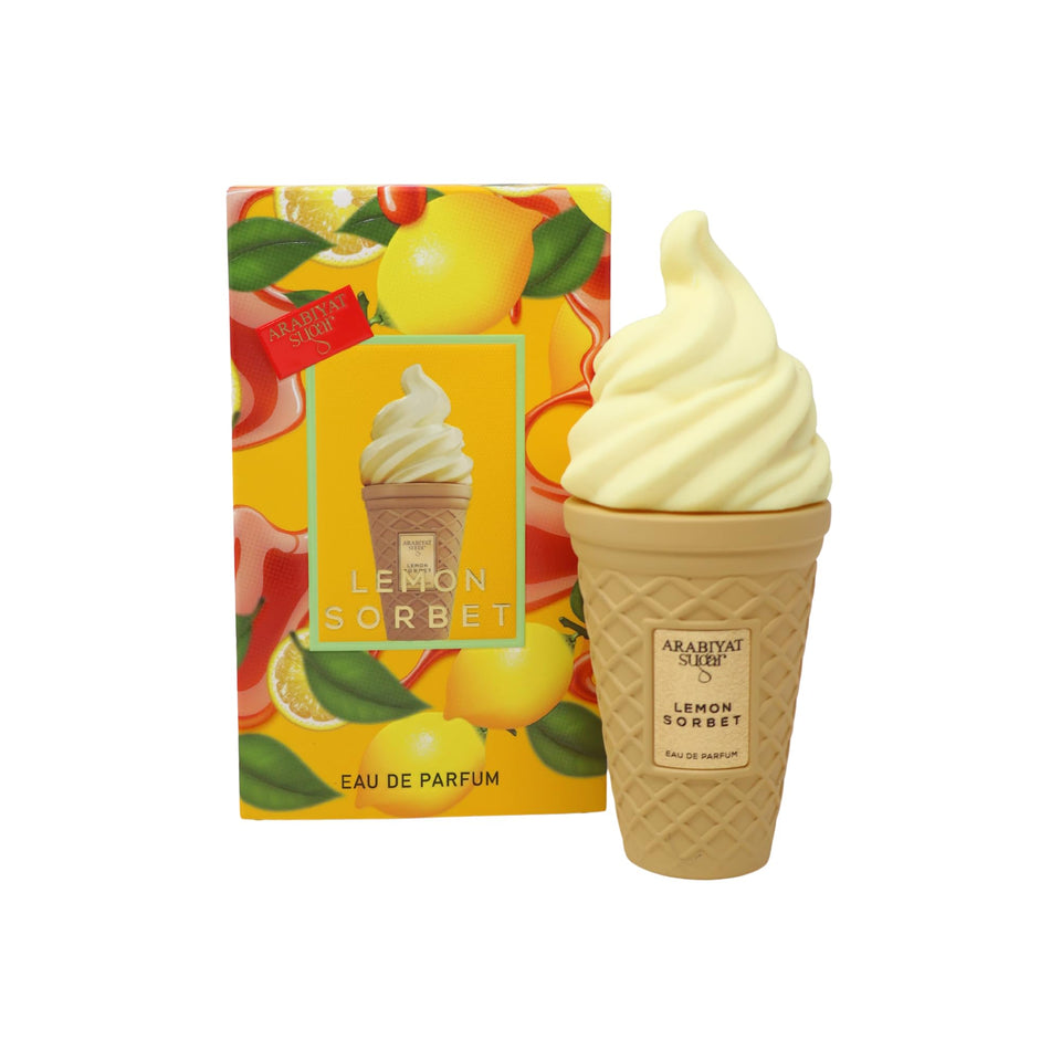 Arabiyat Sugar Lemon Sorbet bottle shows bright citrus notes for daytime wear
