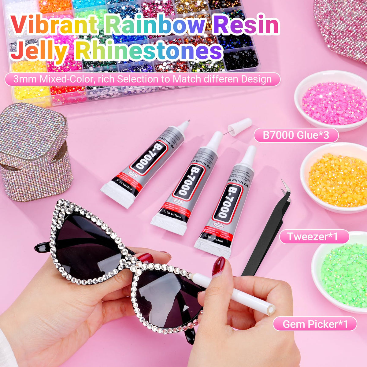 AraKulago B7000 glue tubes for clean application and strong adhesion.