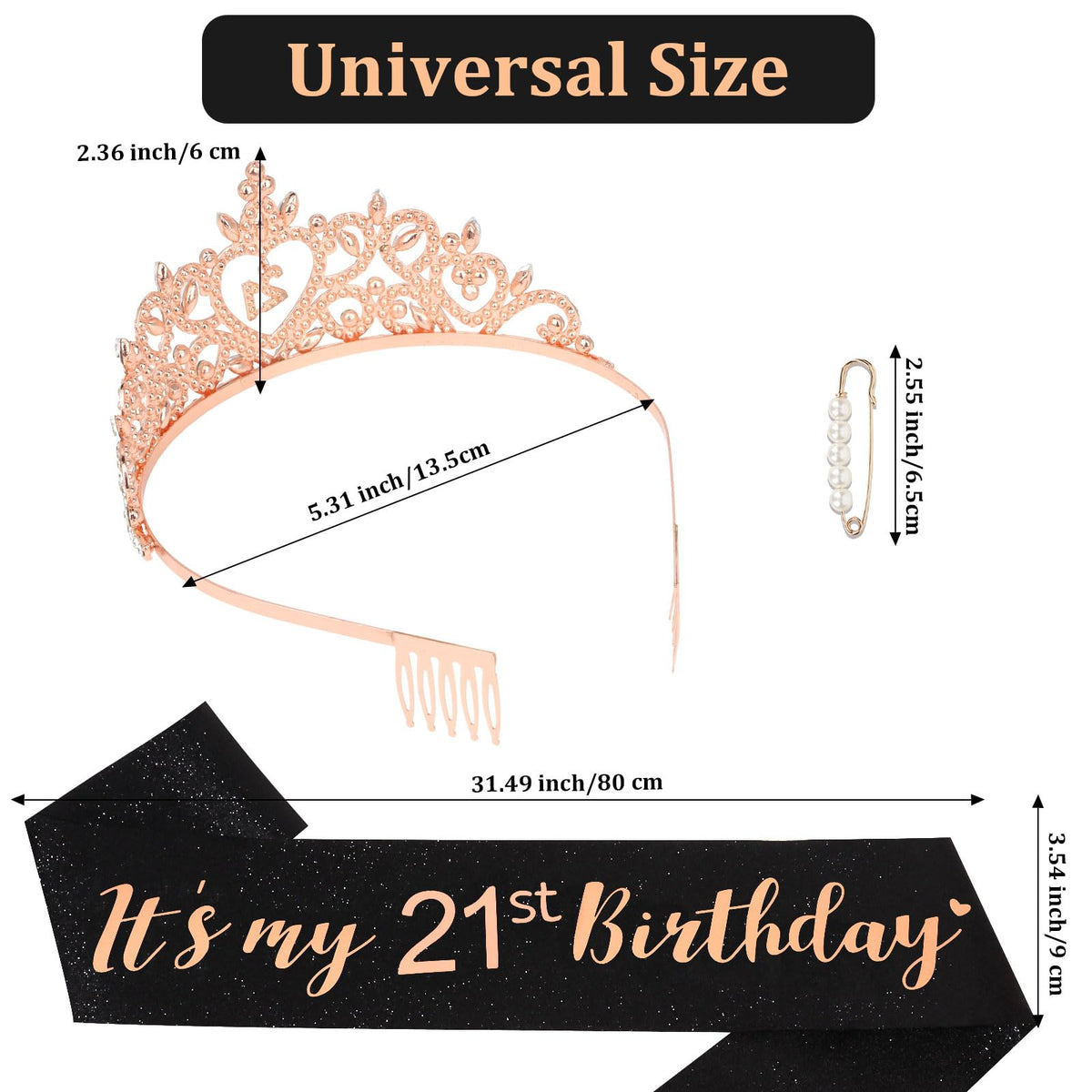 Araluky soft fabric sash with glitter lettering for effortless wear and shine.