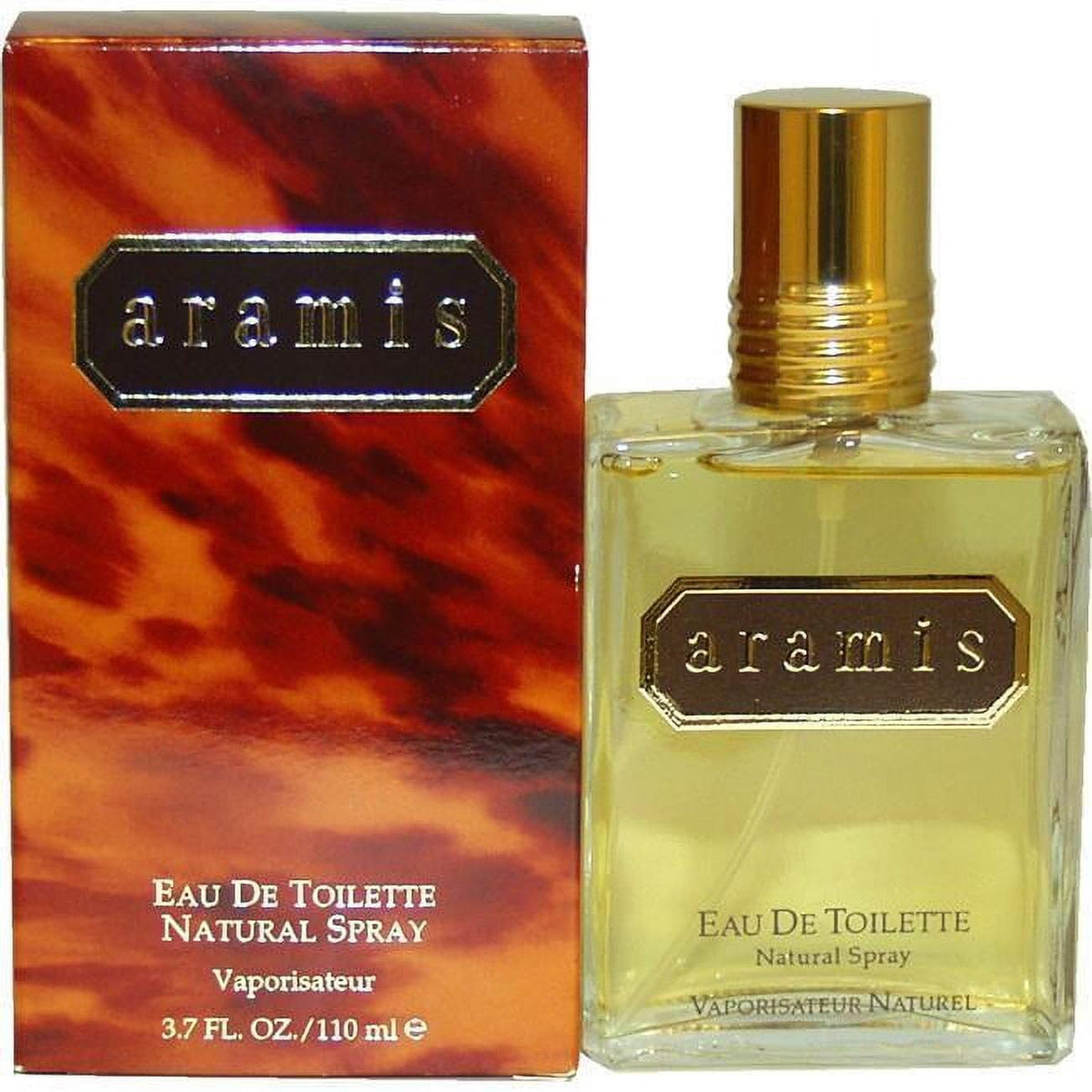 ARAMIS bottle front view showing classic leather and wood vibe for daily wear