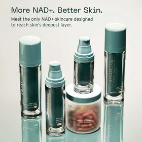 Vanity scene with Aramore NAD+ treatment as part of a 4-week routine