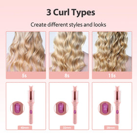 AraSyleon curling iron with protective shield for safe operation