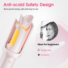 AraSyleon temperature settings curler pink offers customizable heat for all hair types