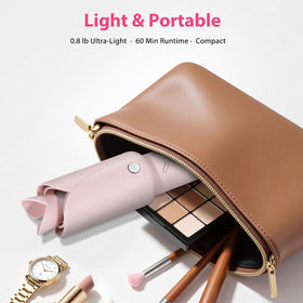 AraSyleon travel charging case curler pink keeps device ready anywhere