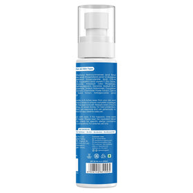 Aravi Organic spray label emphasizes mineral ingredients for skin-friendly protection.
