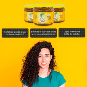 Arbol Verde natural hair care set graphic highlighting Curly Method compatibility.