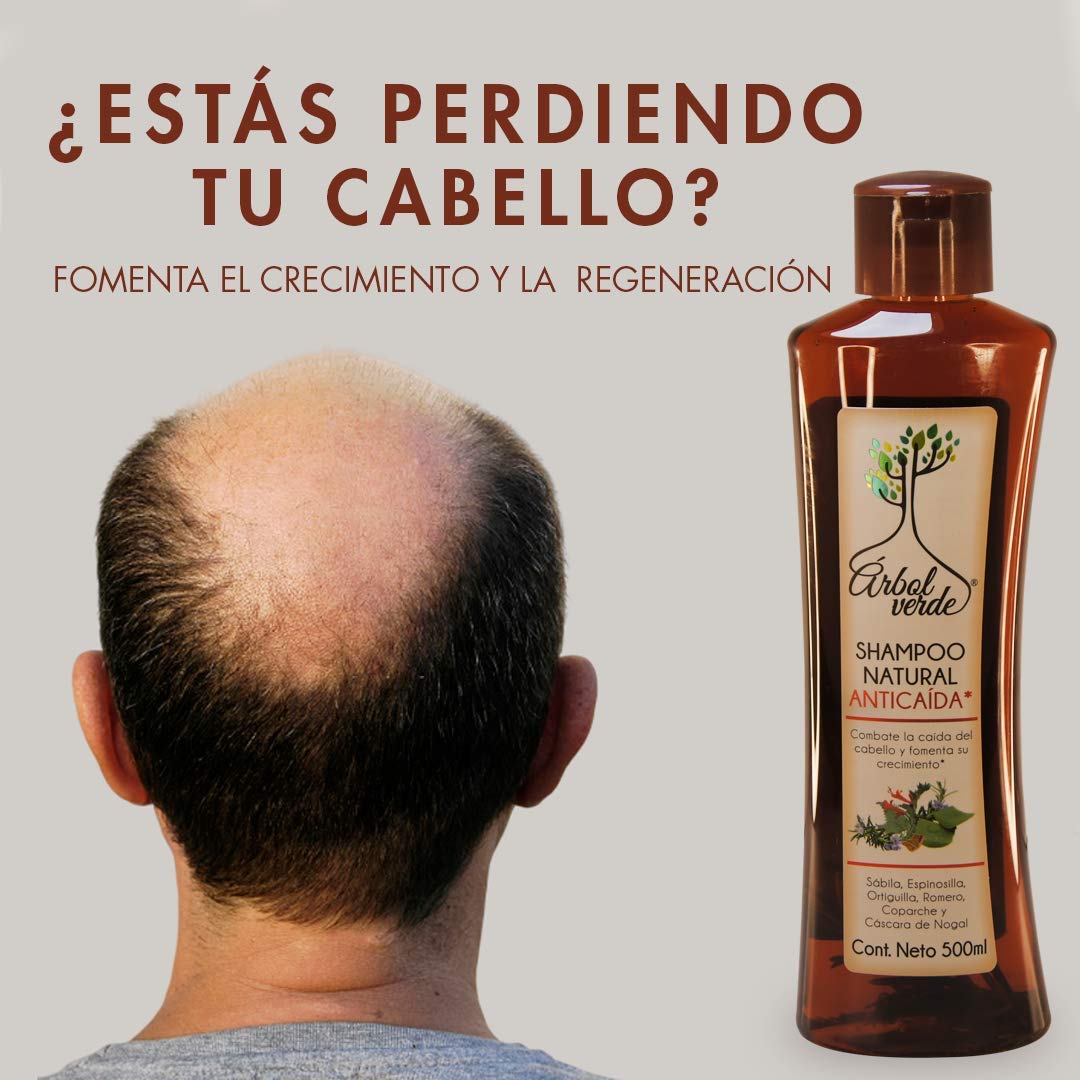 Arbol Verde shampoo bottle on shelf for daily family use.