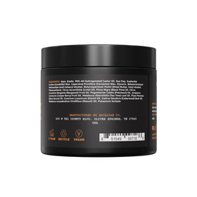 Arcadian Grooming Clay Pomade barber-studio setting implies professional-grade results.