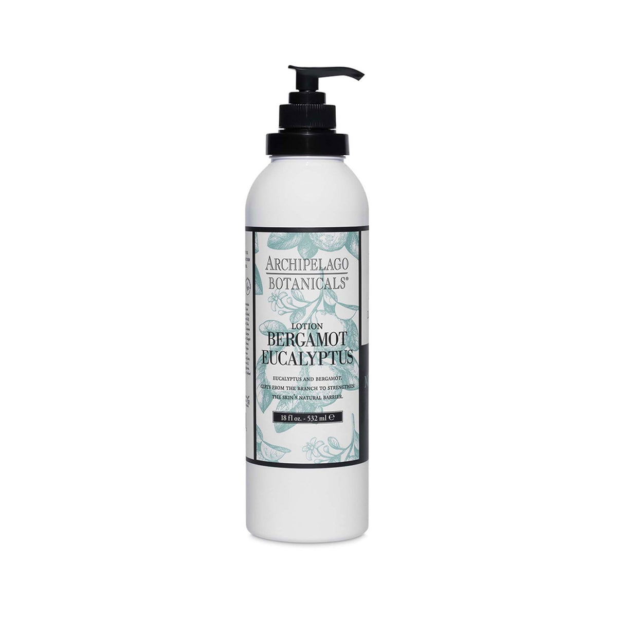 Archipelago Botanicals Bergamot Eucalyptus Lotion bottle for daily hydration