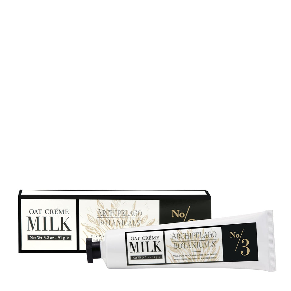 Archipelago Botanicals Oat Milk Hand Crème packaging on display for premium hydration